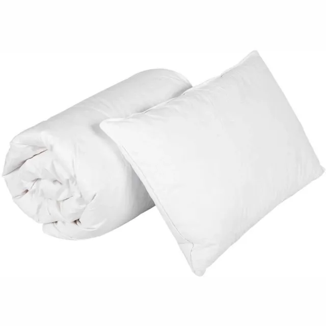 Homescapes Kinder Dekbed & Kussen Set 120x150 cm + 60x40 cm – Super Microvezel – Warmteklasse 3 – OEKO-TEX® Gecertificeerd Wit
