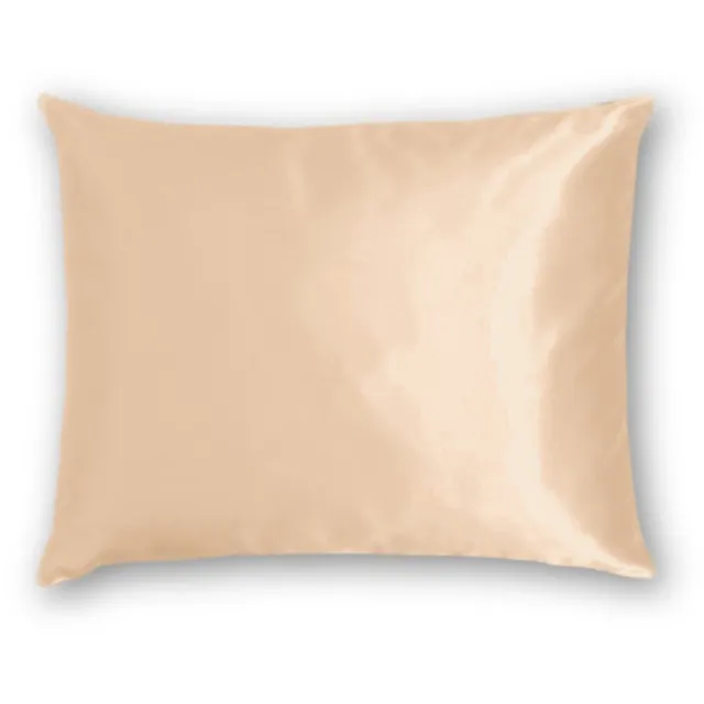 Silk Heaven Zijden kussensloop 40x80cm Donker Champagne Hotelsluiting 22 Momme - Kussensloop set - Luxe Silk Kussensloop 100% moerbei zijde - Zijde kussensloop - Silk Heaven - 40x80cm / Hotelsluiting