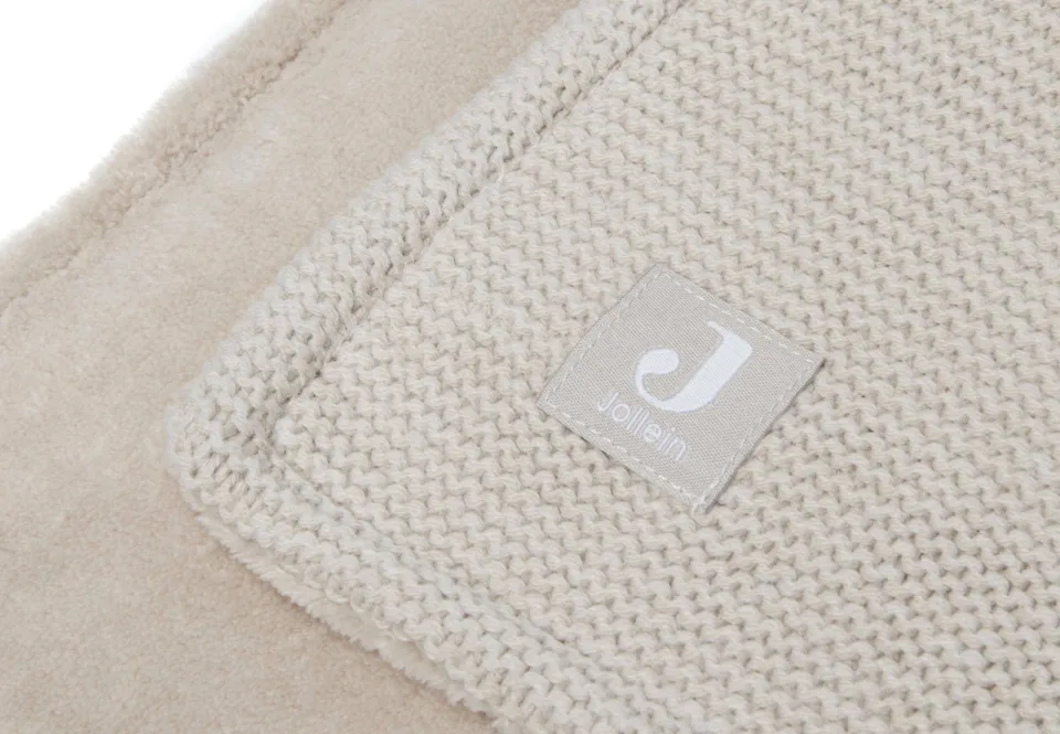 Jollein Basic Knit wiegdeken nougat zand, foto 5