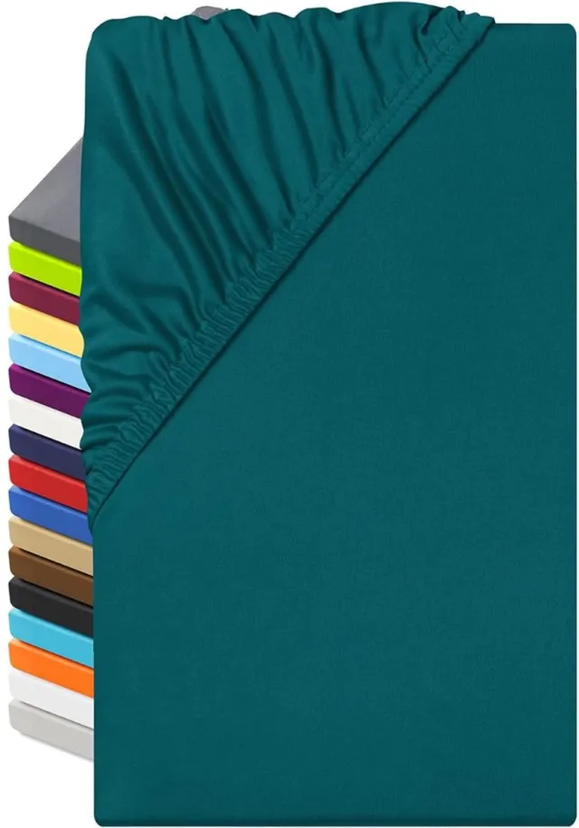 DailySupplies® Matrasovertrek 90x200 - Dekbedovertrek - Hoeslaken - Matrasbeschermer - Extra Zacht blauwgroen