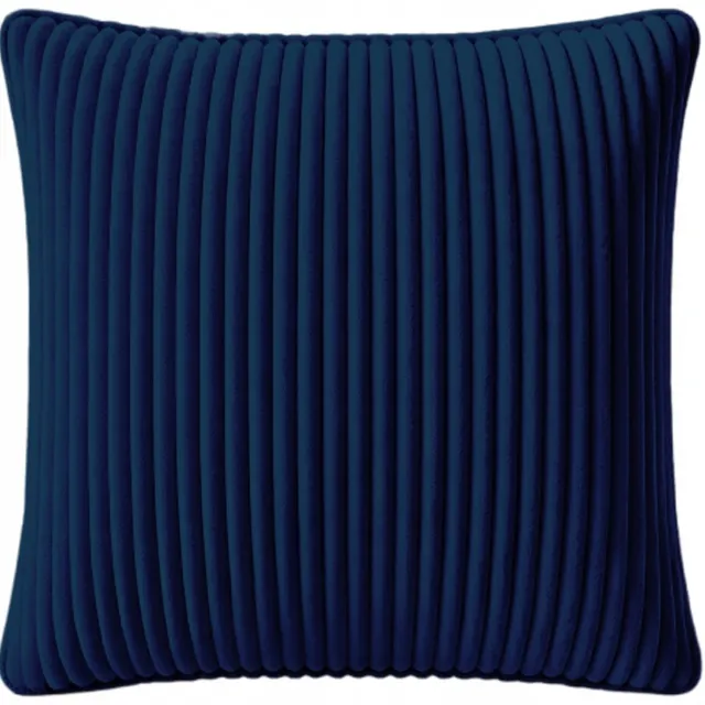 MMO-EURO Martyna Opiełka Decoratieve Kussenslopen 45x45 cm - Velours Corduroy Blauw