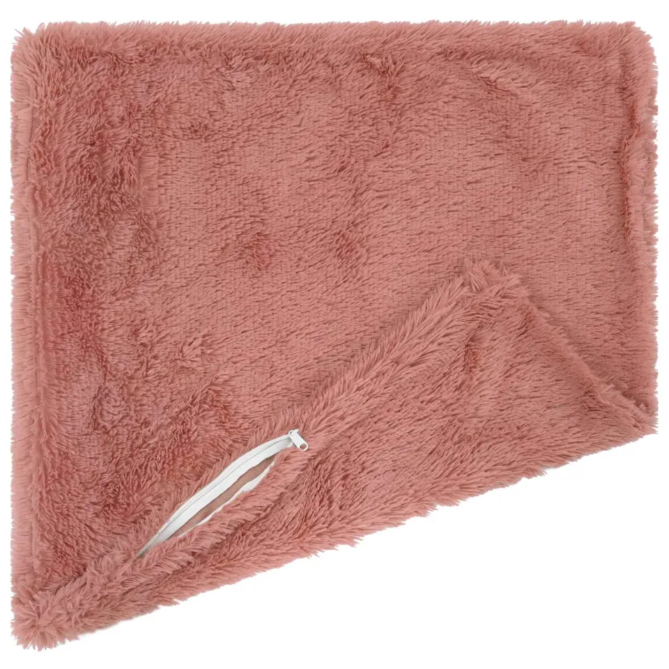 vidaXL Kussensloop 2 st HEERLEN Roze 35 x 35 cm PV Fleece, foto 3
