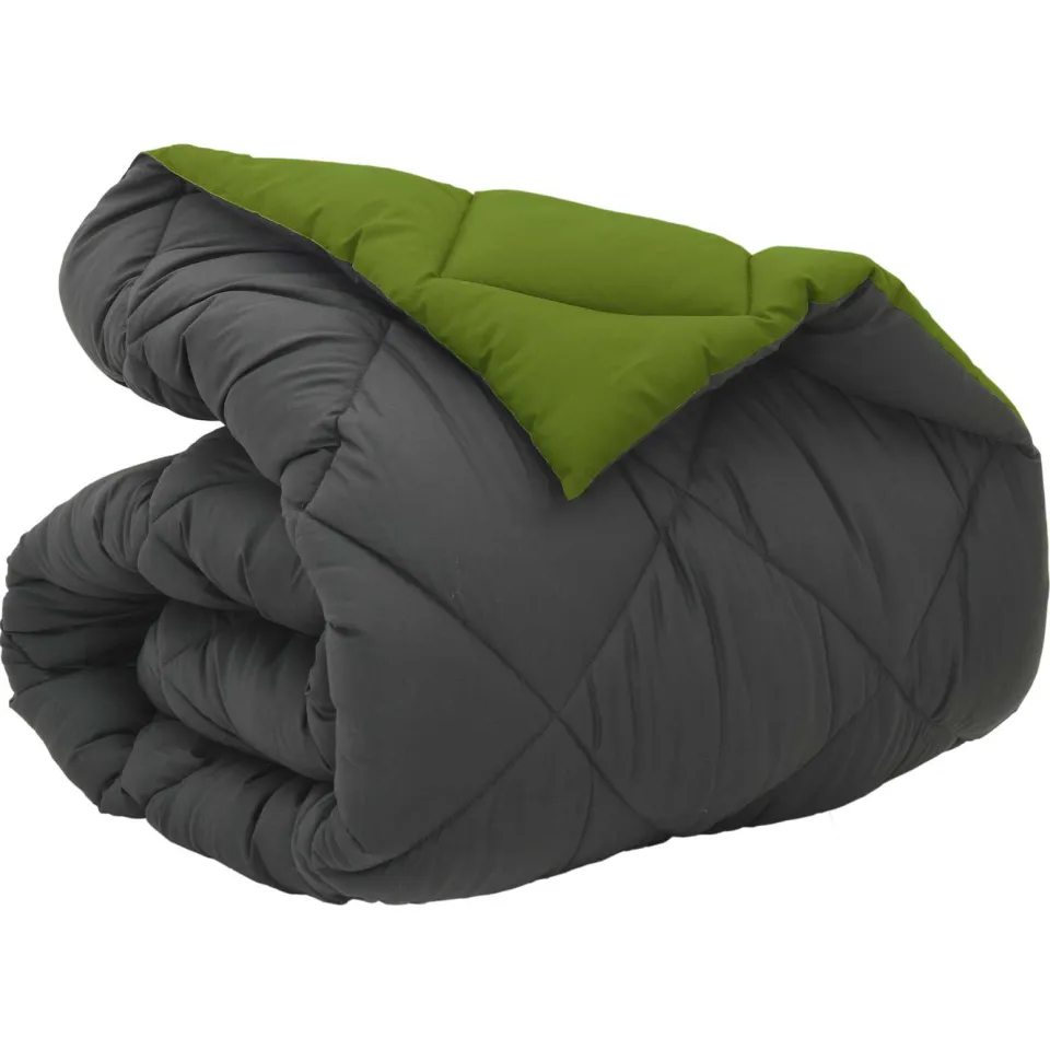 vidaXL Winter Dekbed 140 x 220 cm 450 gsm Microvezel groen, foto 3