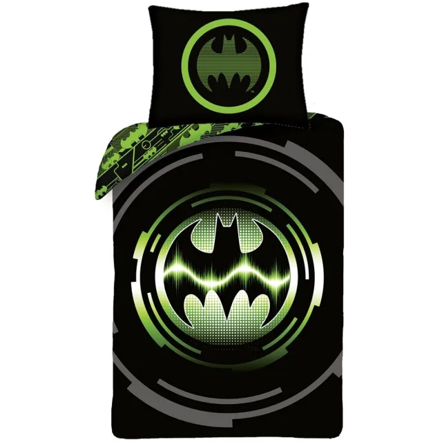 Batman Dekbedovertrek Bat Signal 140 x 200 cm Zwart