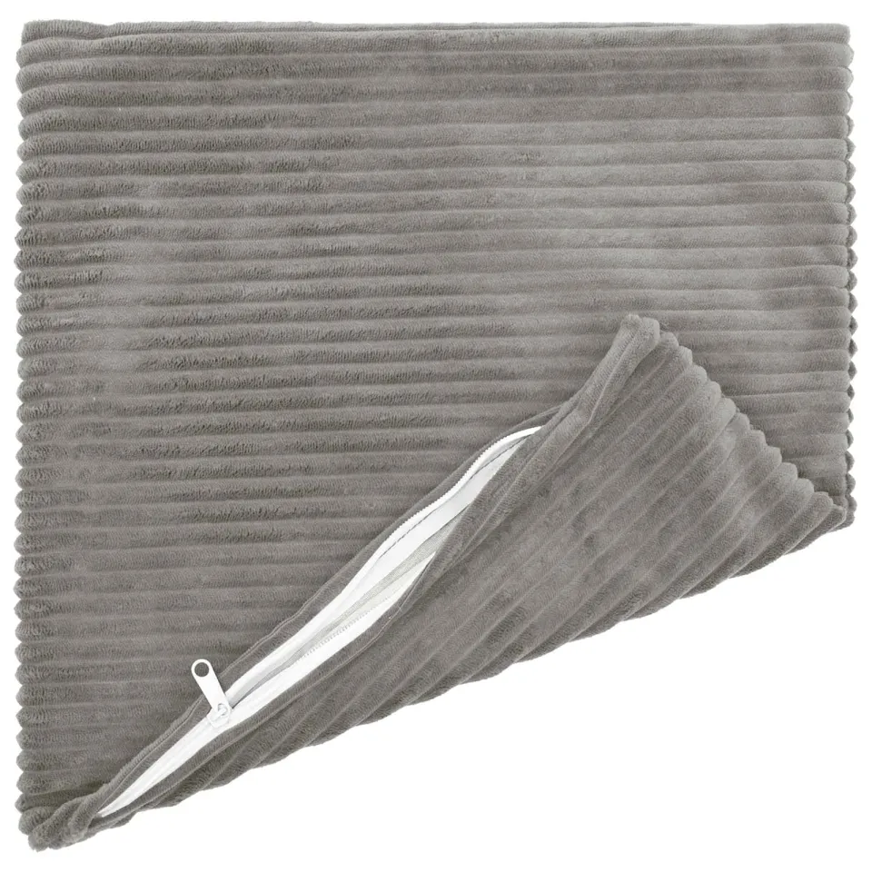 vidaXL Kussensloop 12 st HEERLEN Lichtgrijs 45 x 45 cm corduroy, foto 4