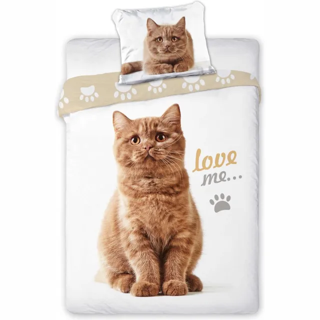 Animal Pictures Dekbedovertrek, Love Me - Eenpersoons - 140 x 200 / 70 x 90 cm - Katoen multicolor