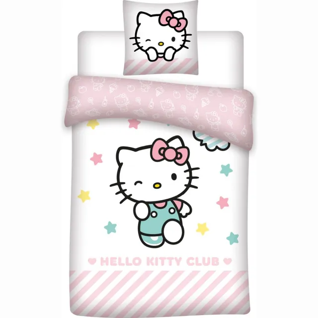 Hello Kitty & Friends Club - Dekbedovertrek - Eenpersoons - 140 x 200 cm - Multi