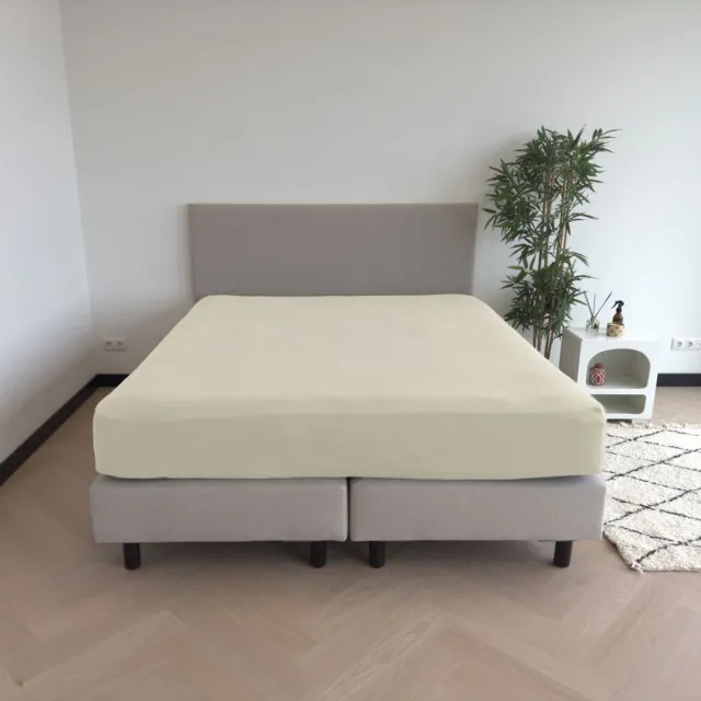 kayori Simba Hoeslaken Bamboe - 90 - Matrasdikte 35 cm - Ademend & Hypoallergeen - Zand