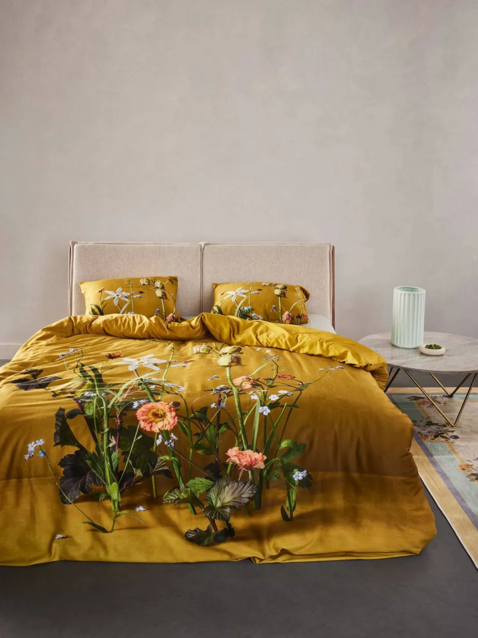 Essenza Ficaria dekbedovertrek flower ochre, foto 2