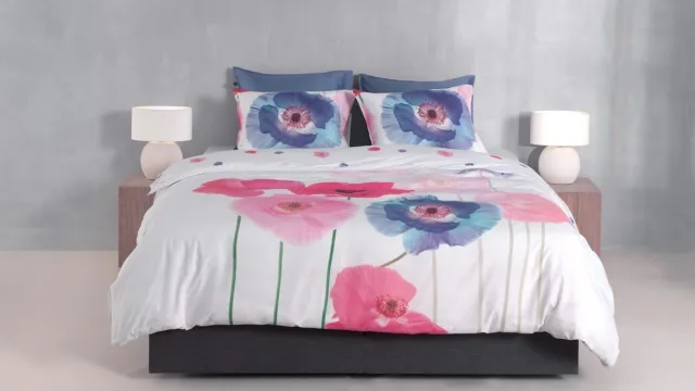 Zo! Home Poppy Dekbedovertrek - Lits-jumeaux - 240x200/220 cm - white Wit/Multi