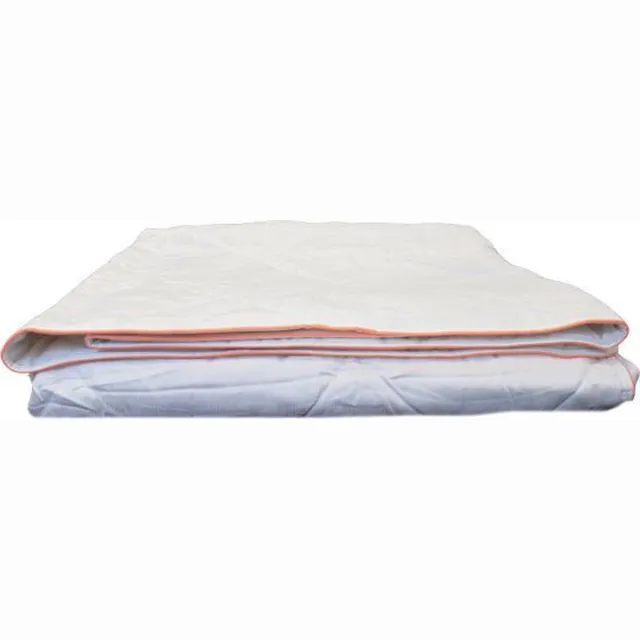 Deltex Zijden Zomerdekbed Satin Stripe - 100% Tussah Wildzijde - Tweepersoons - 200x200 cm Wit
