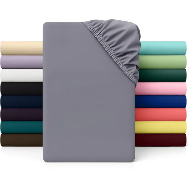 DailySupplies® Daily Supplies® Matrasovertrek 90x200 - Dekbedovertrek - Hoeslaken - Matrasbeschermer - Extra Zacht grijs