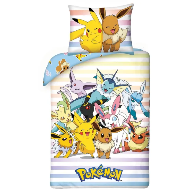 Pokémon Dekbedovertrek Catch 'Em All - 140 x 200 + 70 x 90 cm - Katoen Multikleur