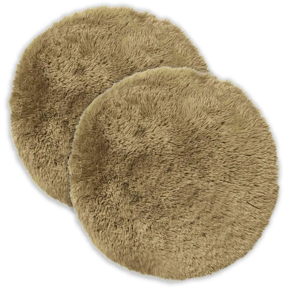 vidaXL Kussensloop 2 st HEERLEN Lichtgroen Dia. 40 cm PV Fleece groen, foto 3