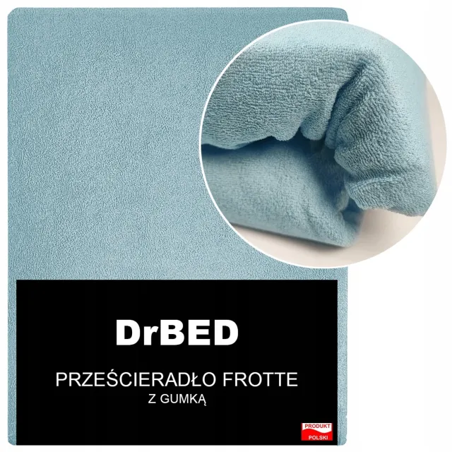 DrBED Fleece Hoeslaken 160x200cm Blauw - Zacht & Ademend