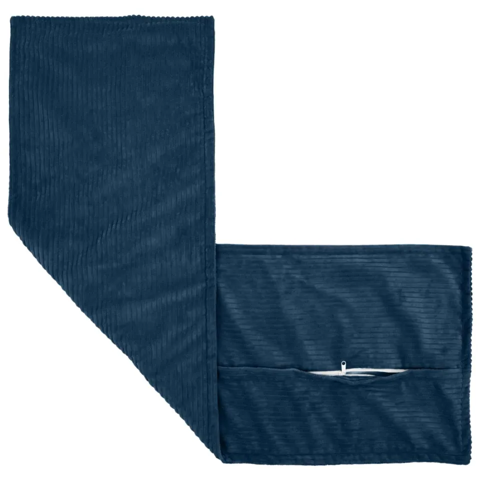 vidaXL Kussensloop 2 st HOUTEN Marineblauw 40 x 145 cm corduroy, foto 4