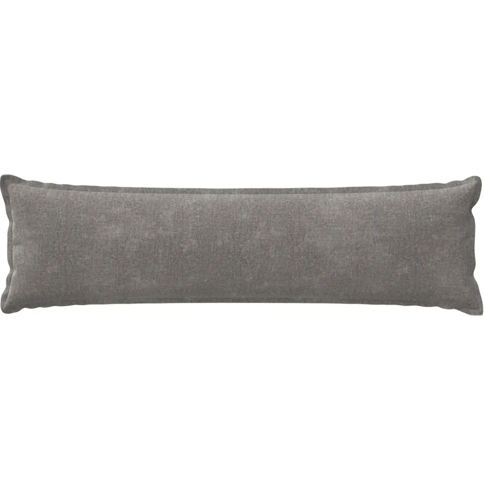 vidaXL Kussensloop 2 st HOUTEN Donkergrijs 40 x 145 cm Chenille Stof