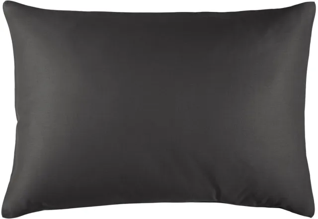 De Witte Lietaer Kussensloop Zygo Ebony - 50 x 70 cm - Zwart - Katoen Satijn