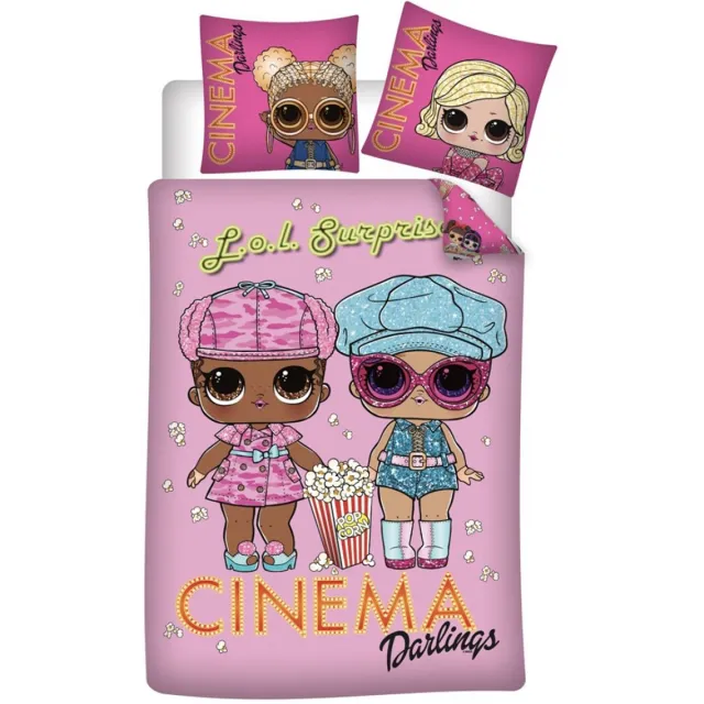L.O.L. Surprise! LOL Surprise! Dekbedovertrek Cinema Darlings 140 x 200 cm - Polyester Multicolor