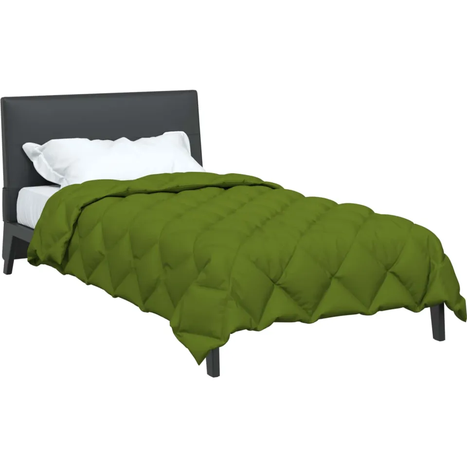 vidaXL Winter Dekbed 135 x 220 cm 450 gsm Microvezel Groen, foto 2