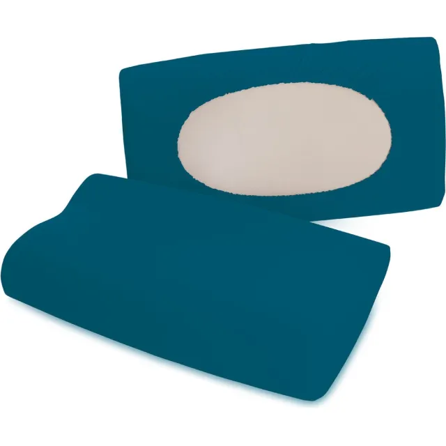 schlafgut Pure flexible Kussensloop S-XL 530 Petrol Deep Blauw