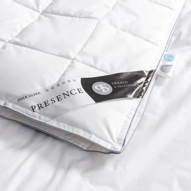 Presence Dekbed Dons Silver - 4 Seizoenen - Maat: 140 x 200 Wit