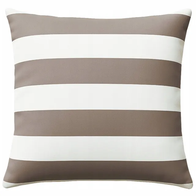 LOZKOHOLICY.PL Decoratieve Kussenhoes 40x40 cm - Eusebia Home Beige Gestreept