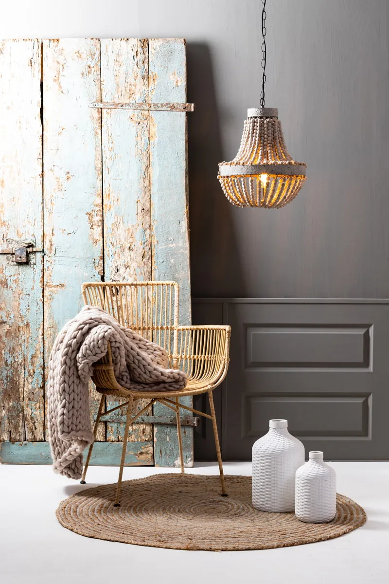 Light & Living Plaid 'Knitted', creme, foto 2