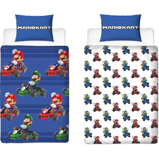 Super Mario Dekbedovertrek - Eenpersoons - 140 x 200 cm - Polyester Multi Colour