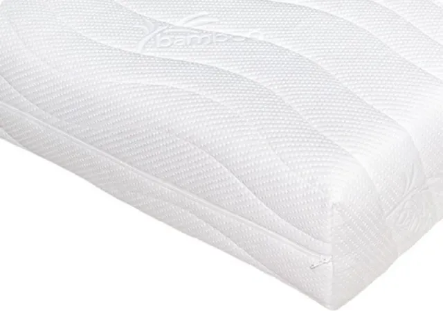 Nessa® Matrashoes Bamboo Met 3zijdige Rits - Anti Allergie huisstofmijt - Dikte 20 cm 160x200 wit