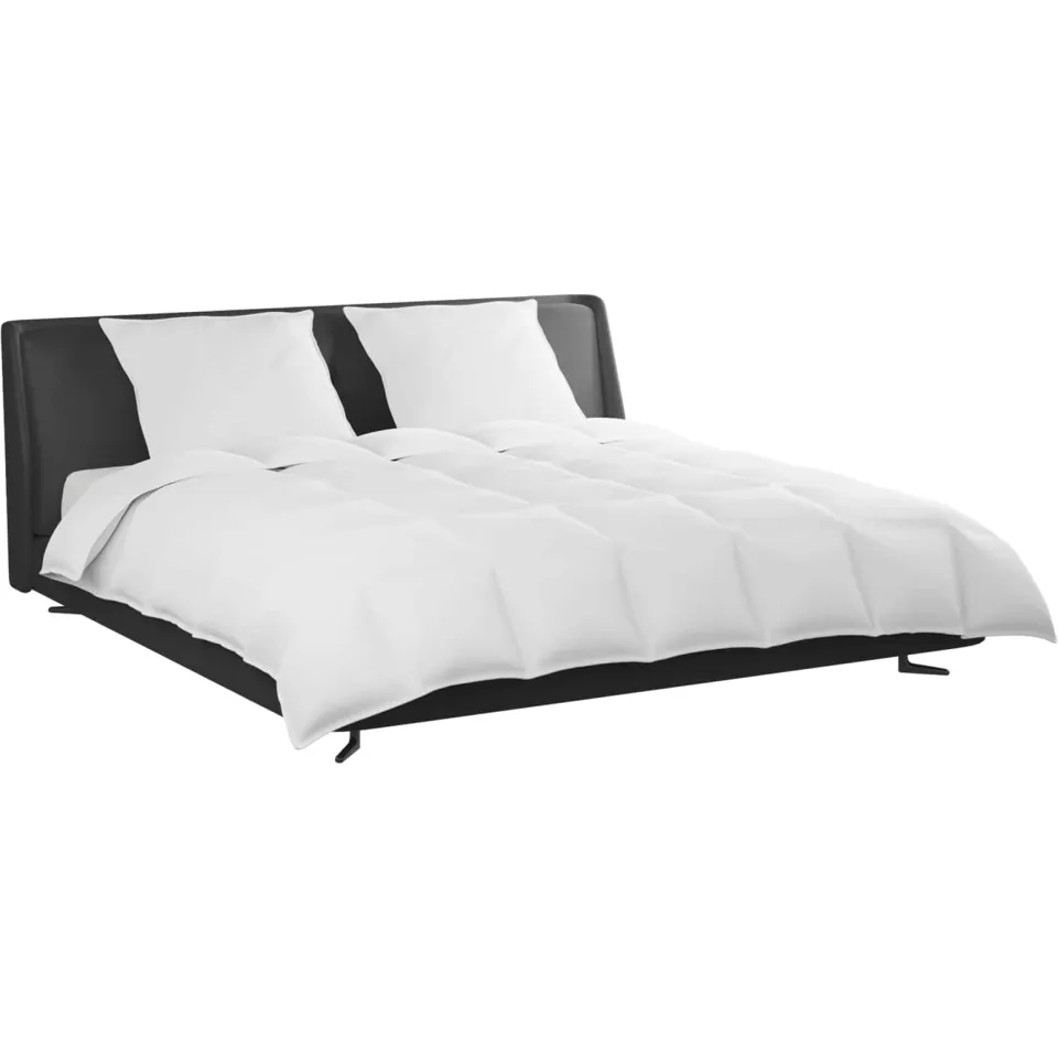 vidaXL Dekbed Set met kussen 3 st Wit Donsveertjes, foto 2