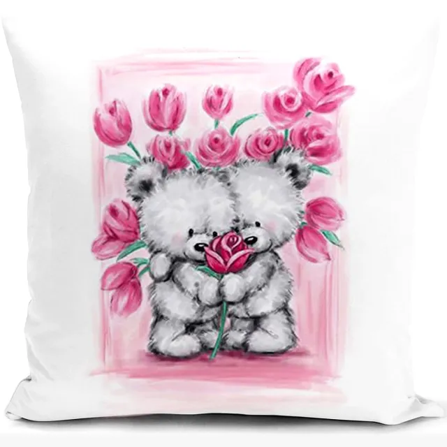 Ibenzoa Kussensloop 40x40 cm Roze – Zacht & Pluisvrij kleur4