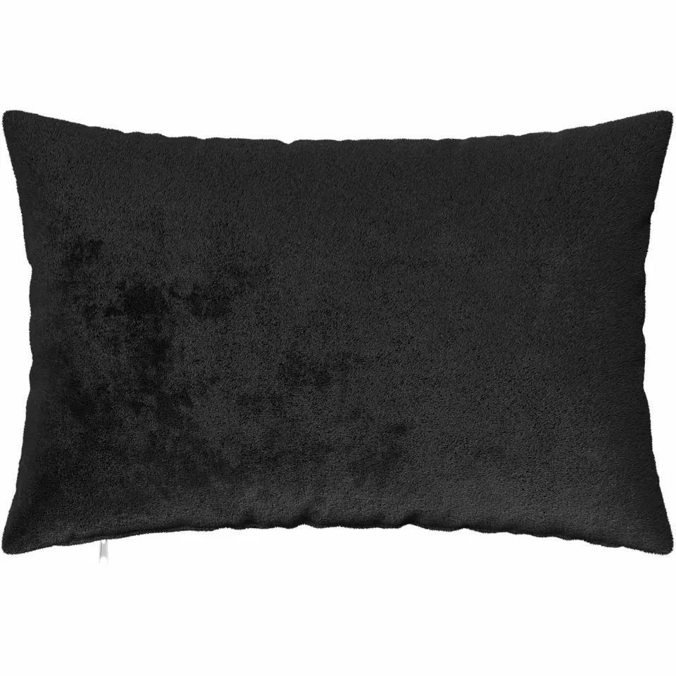 vidaXL Kussensloop 2 st HEERLEN Zwart 30 x 50 cm Flanel