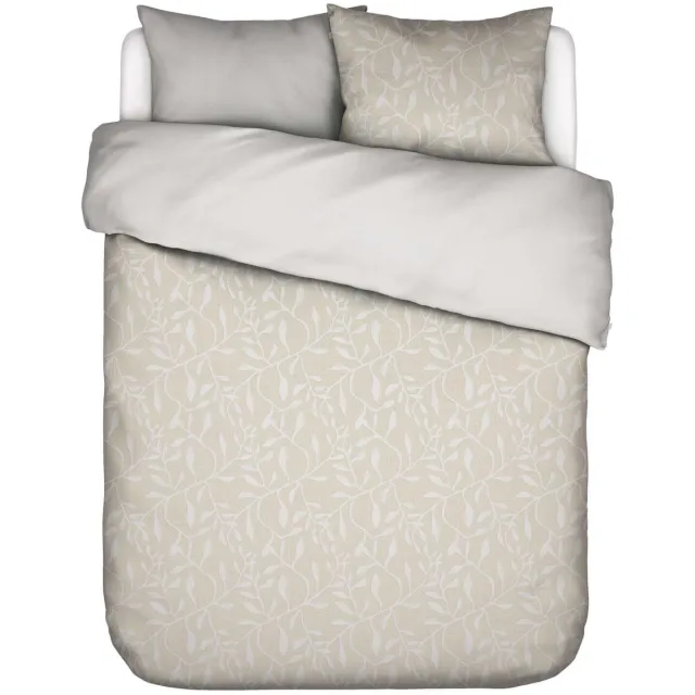 Essenza Willow Dekbedovertrek Katoen Stone gray - Tweepersoons – 200x200/220 cm