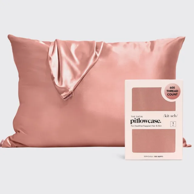 kitsch Satin Pillowcase - Terracotta - Satijnen Kussensloop - Haar- & Huidvriendelijk - Luxe Slaapcomfort