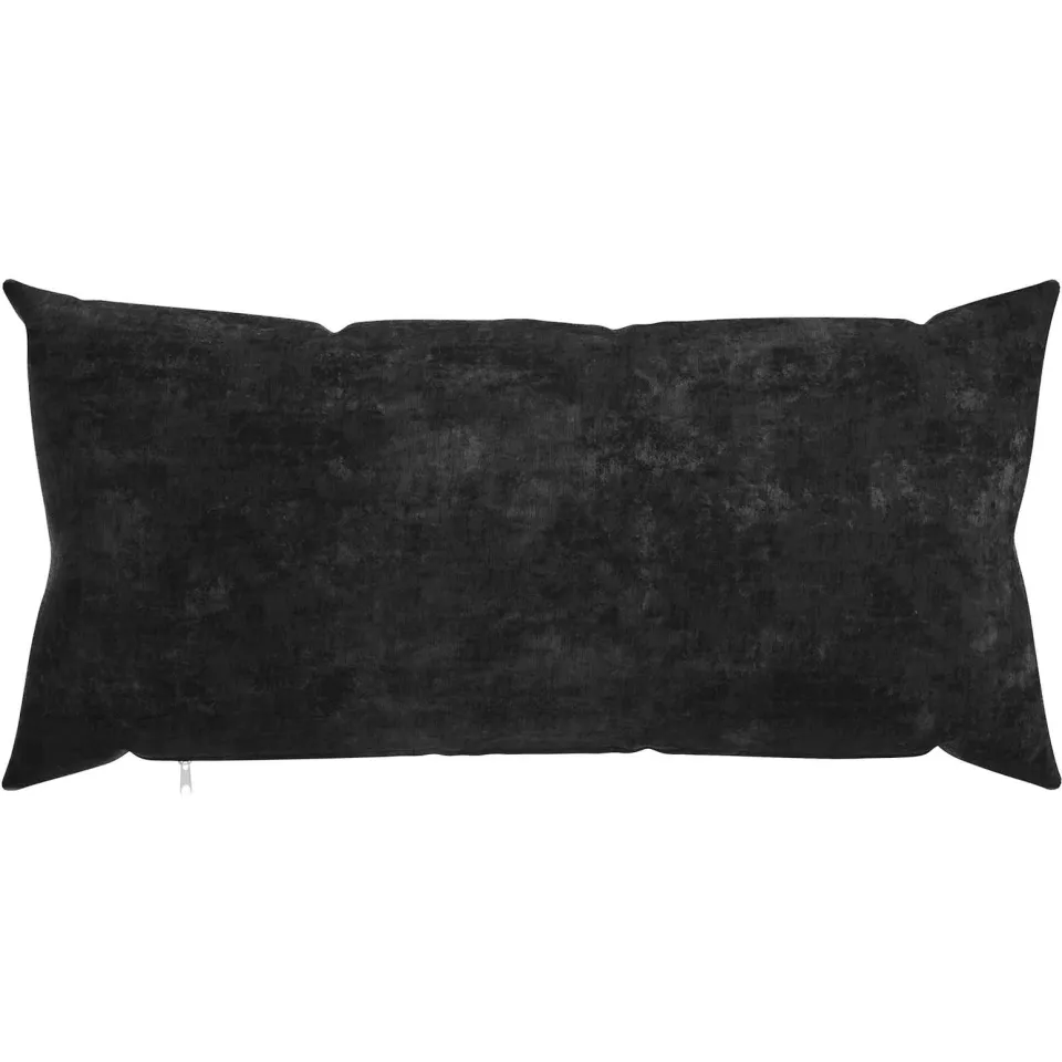 vidaXL Kussensloop 6 st HEERLEN Antraciet 40 x 80 cm Chenille Stof Anthraciet