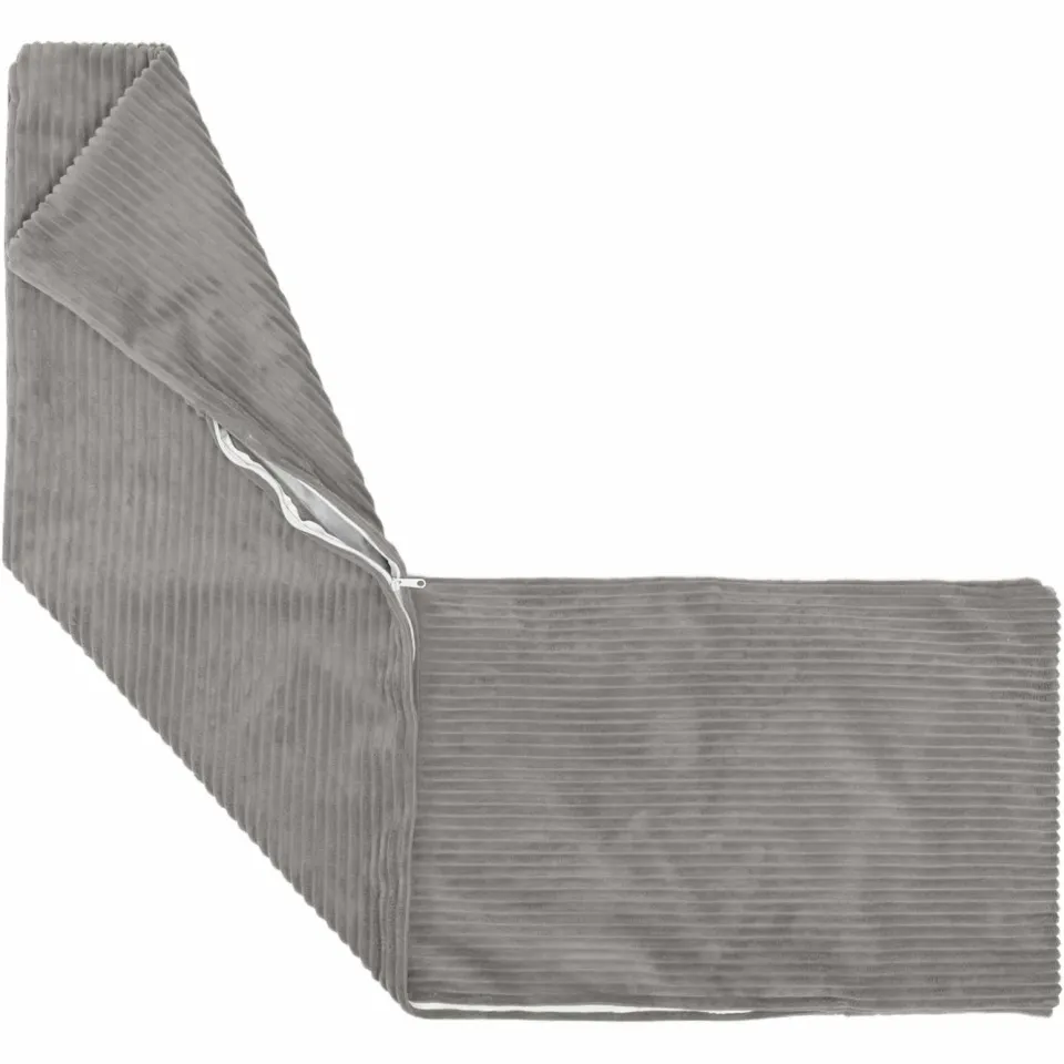 vidaXL Kussensloop 2 st HEERLEN Lichtgrijs 40 x 145 cm corduroy, foto 4