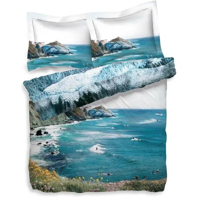 Heckett & Lane HnL Dekbedovertrek Dirk - blauw