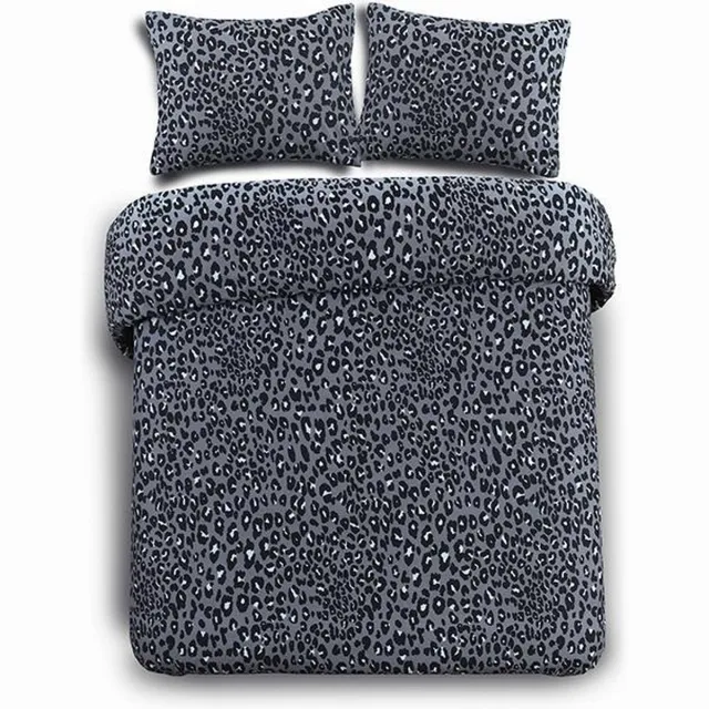 Day Dream Panter dekbedoverterk - tweepersoons - 200x200/220 - Grijs