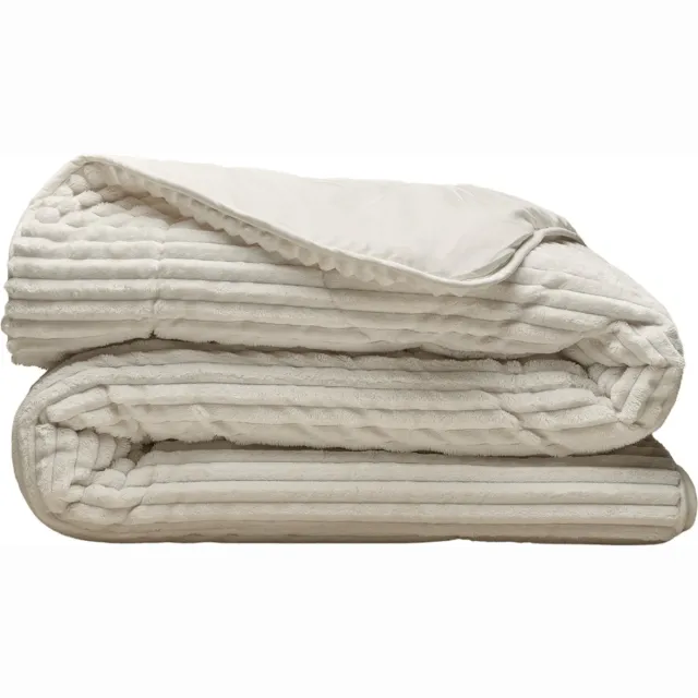 Zelesta Special Teddy Groove Dekbed - Gebroken Wit 160x220cm Cream