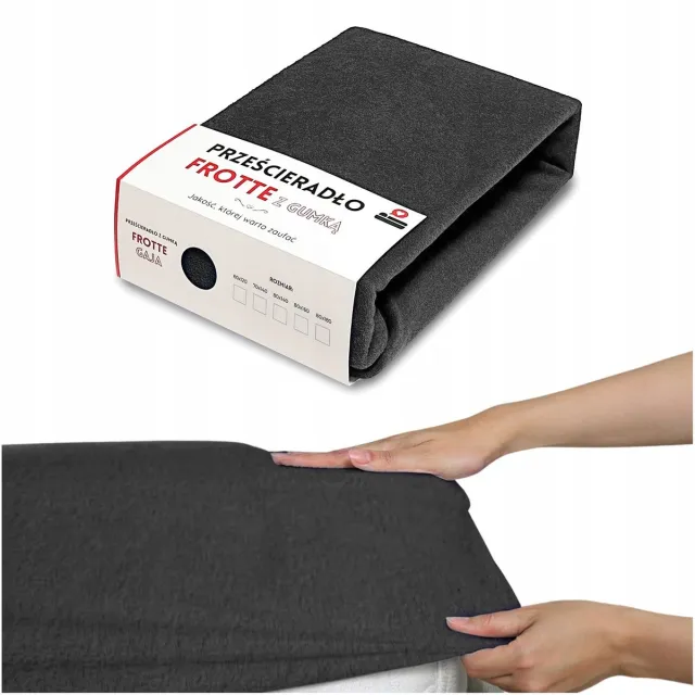 LOZKOHOLICY.PL Merkloos Frotte Hoeslaken 120x60 cm met Elastiek - Dik Katoen Grijs