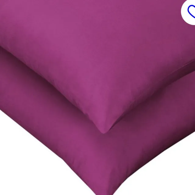 Home bedding 100% Katoen - Kussenslopen - Set van 2 - 60x70 cm - Cyclaam, Paars, Fuchia