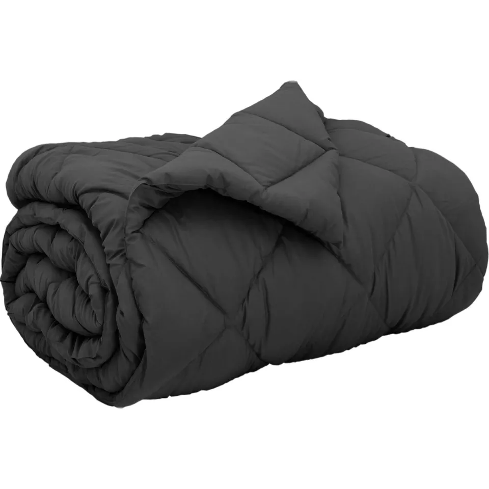 vidaXL Winter Dekbed 155 x 220 cm 450 gsm Microvezel Antraciet, foto 3