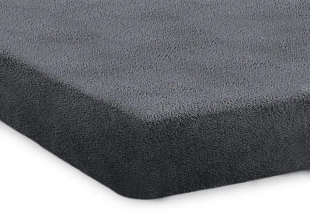 Eleganzzz Hoeslaken 200 gr/m2 Hoogwaardig Teddy Pluche 35cm Hoekhoogte - Anthracite - 140x200 - Hoeslakens - Tweepersoons - Fluffy Hoeslaken