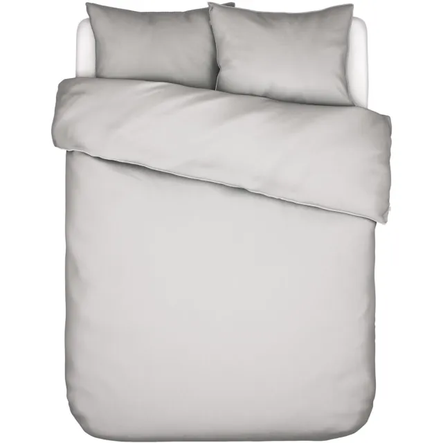 Essenza Minte Dekbedovertrek Katoensatijn Grijs - Lits-Jumeaux XL – 260x200/220 cm
