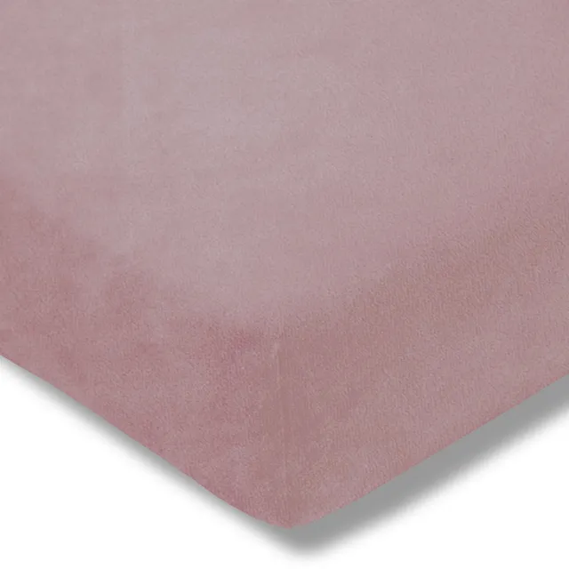 Estella Velours Hoeslaken 200x200cm - Zacht & Warm - Kleur: Veenbes