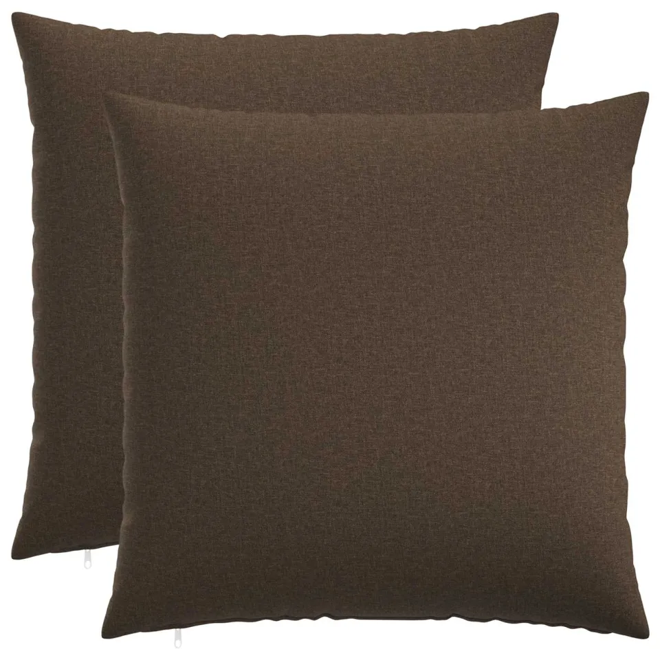 vidaXL Kussensloop 2 st HEERLEN Taupe 70 x 70 cm Stof, foto 3