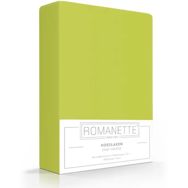 Romanette Luxe Verkoelend Hoeslaken - Mint - 160x200 cm - Katoen - Romanette Dustygreen