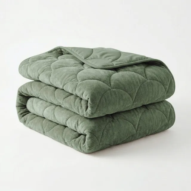 Zydante Dekbed Zonder Overtrek Velvet Chenille - Wasbaar Dekbed - Hoesloos Dekbed - Zachte Fluweel Look - Taupe / 200x200