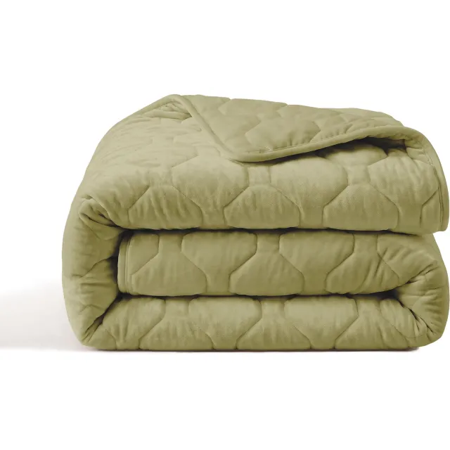 Happybed Dekbed zonder overtrek 140x200 - Puffy - Wasbaar dekbed - Dekbed zonder hoes - Hoesloos Dekbed - Sage Green